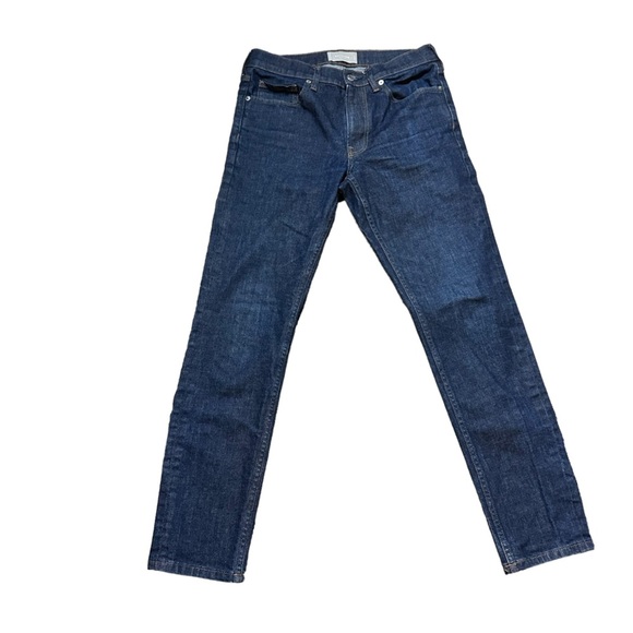 Everlane Womens Dark Wash Mid Rise The Slim Jeans Size 30x30 - Picture 1 of 11